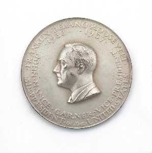 Herve delano roosevelt first inaugural Médaille