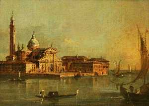 Vista de la Isla de san giorgio Mayor , Venecia