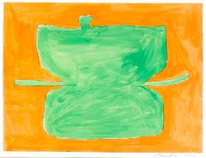 Untitled (Green and Orange)