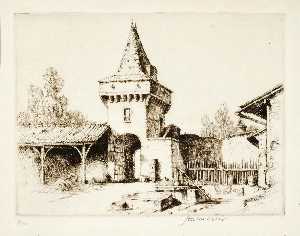 Ле Главная башня дю chateau du barrail