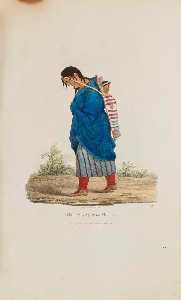 A Chippeway Squaw and Child, from The Aboriginal Portfolio