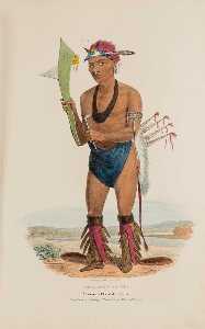CUT TAA TAS TIA A Celebrated Chief of the Fox Tribe, from The Aboriginal Portfolio