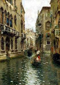 A Family Outing on a Venetian Canal