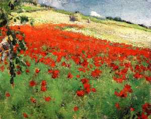 Landscape with Poppies