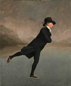 Преподобный Др Роберт Ходок ( 1755–1808 ) Катание на коньках на дуддингстоне Озеро