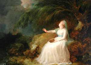 Mrs Siddons Reading in a Grotto