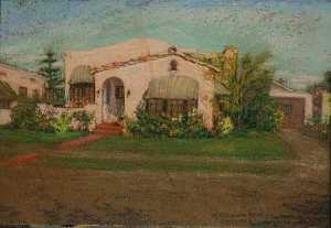 房子 科罗纳  加利福尼亚州  绘画