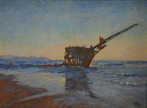 затонувшего корабля самого  Питер  Айрдейл  картина