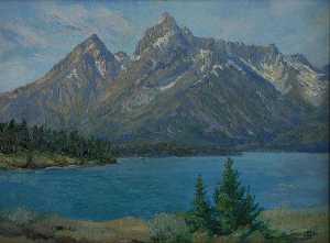 Grand Teton Range, (painting)