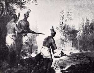 Escape of General Israel Putnam from the Indians, (painting)