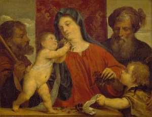 la madonna di  dopodomani  ciliegie  copia  dietro  Tiziano