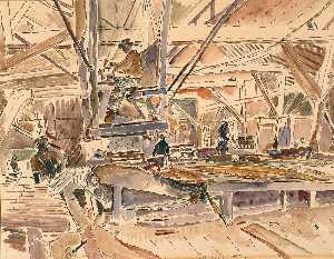Inside A Lumber Mill