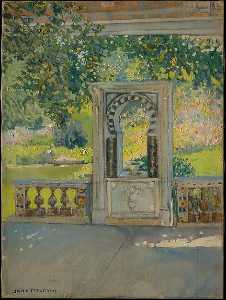 Turkish Fountain with Garden (from Louis C. Tiffany Estate, Oyster Bay)