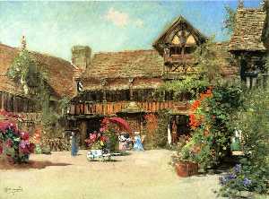 The Garden Courtyard of the Inn of William the Conquerer