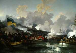a aterrissagem da british Tropas em aboukir , 8 Março 1801