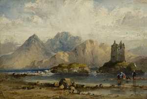 château une  Écossais  fiord