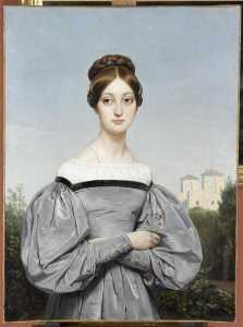 Портрет де Луиза Верне , филь де l'artiste