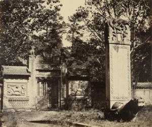 Carved Tomb at the Depot Near Pekin, The Place Where the Guns and Ammunition was (sic) Left When the Army Marched to Pekin