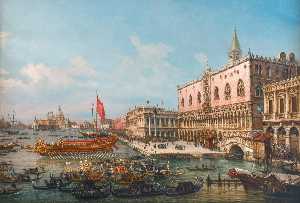 The departure of the Bucintoro from San Marco to San Nicoló del Lido