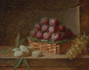 Still Life with Plums, Almonds and Raisins