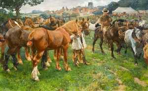 Ein Suffolk pferd fair , Lavenham