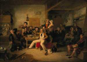 Джеймс Хогг ( 1770–1835 ) , Поэта ( ettrick Пастух ) ( ettrick Shepherd's отопление дома или Празднование его день рождения )