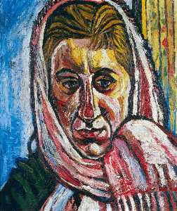 Small Head of Jean (Jean Bratby, née Cooke, b.1927)