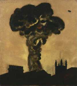 а высокий Взрывной Бомба в хай-стрит , Кенсингтон , 18 Февраля 1944