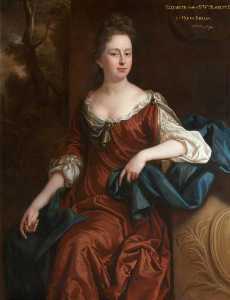 Inscritto come 'Elizabeth Kirkley ( d . 1674 ) , la prima moglie di sir william blackett , 1st Bt ( 1st Creazione ) ' ( ma probabilmente Maria Yorke , 2nd moglie di Signore edward blackett , 2nd Bt )