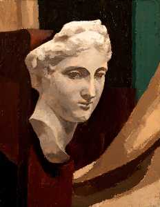 Plaster Cast of a Female Head
