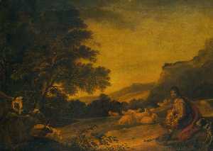Landscape with Cattle (A Young Shepherd with his Flock)