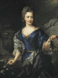 Porträt de marie anne von Bourbon , prinzessin von Conti