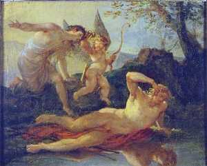 Narcisse se mirant dans les eaux de la fontaine liriope
