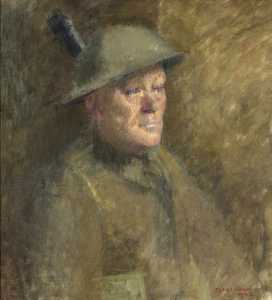 porträt von einem soldat