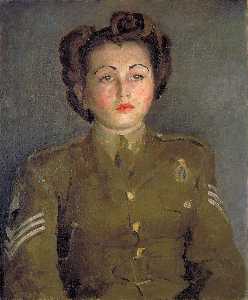 retrato de una auxiliar  sargento de servicio territorial