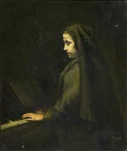 una mujer en el piano