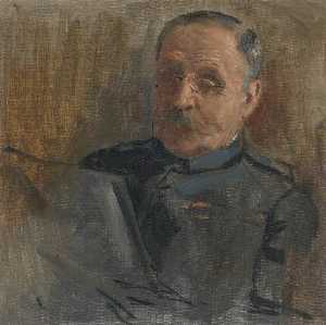 Marshal Ferdinand Foch (1851–1929) (preparatory study for 'The Supreme War Council in Session at Versailles on 3rd July 1918')