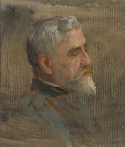 General Count Mario Nicolis di Robilant (1855–1943), Italian Military Representative (preparatory study for 'The Supreme War Council in Session at Versailles on 3rd July 1918' and 'Armistice Meeting 3rd and 4th November 1918')