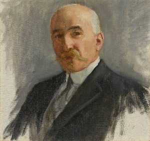 Georges Leygues (1857–1933), French Minister of Marine (preparatory study for 'The Supreme War Council in Session at Versailles on 3rd July 1918')
