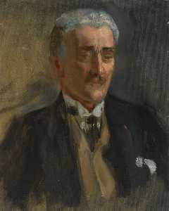 Paul Hymans (1865–1941), Belgian Foreign Minister (preparatory study for 'Terms of Armistice, 3rd and 4th November 1918')