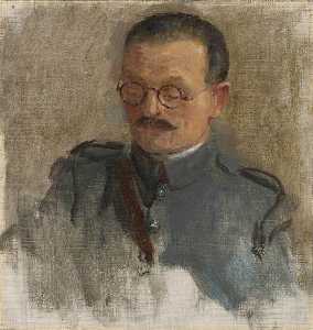General Maxime Weygand (1867–1965) (preparatory study for 'The Supreme War Council in Session at Versailles on 3rd July 1918')
