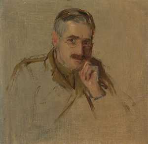 Major Lord Charles Cavendish Bentinck (1868–1956) (preparatory study for 'The Supreme War Council in Session at Versailles on 3rd July 1918')