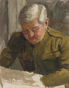Colonel William B. Wallace, Secretary to the US Delegation (preparatory study for 'The Supreme War Council in Session at Versailles on 3rd July 1918' and 'Armistice Meeting 3rd and 4th November 1918')