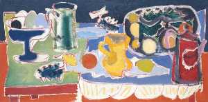 The Long Table with Fruit 1949