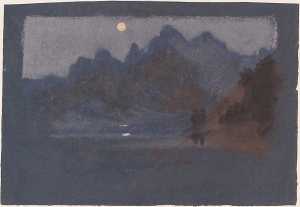 Mountains in Moonlight