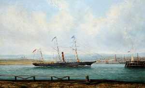 The 'Ladybird' Coming up Shoreham Harbour, 1 June 1851