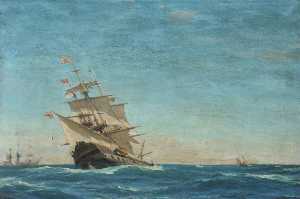 HMS 'Juno' Going to Windward