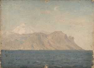 A Coastal Scene (probably the Peak of Tenerife)