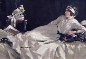 Reclining Lady in White