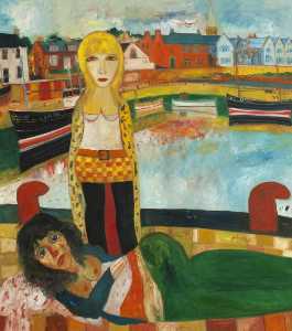 Two Girls by Harbour